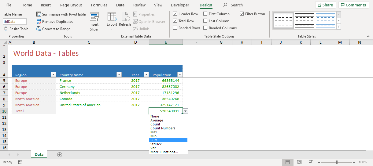 EXCEL TABLE | SUBTOTAL | SPREADSHEET SOLUTIONS