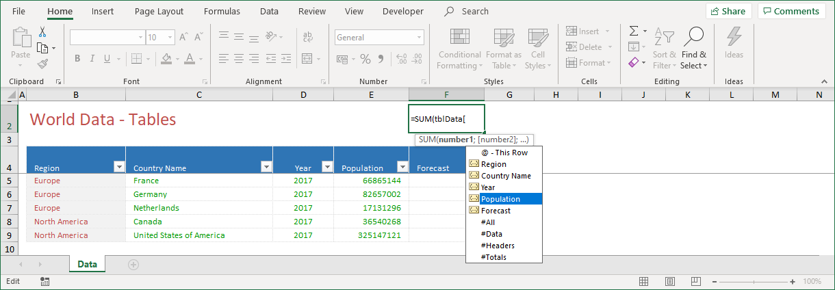 EXCEL TABLE | STRUCTURED REFERENCES | SPREADSHEET SOLUTIONS